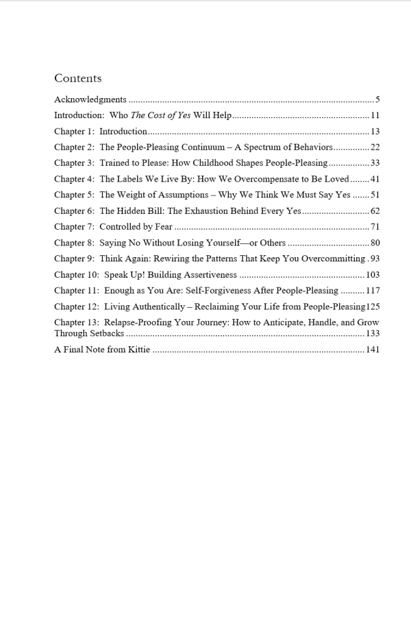 The Cost of Yes (eBook) - Image 2